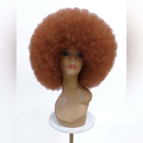 Copper Afro Wig main image 4